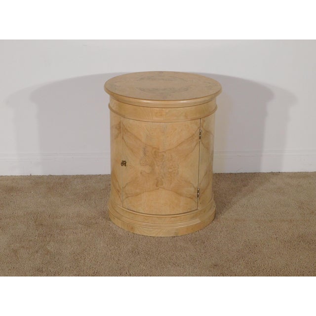French Provincial Ca. 1990s Henredon Charles X Collection Round End Bedside Chest Table Nightstand For Sale - Image 3 of 9