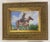 2020s Pair of Small Western Cowboy & Horse Paintings in Ornate Gold Wood Frames - Unsigned Unknown Artist For Sale - Image 5 of 7