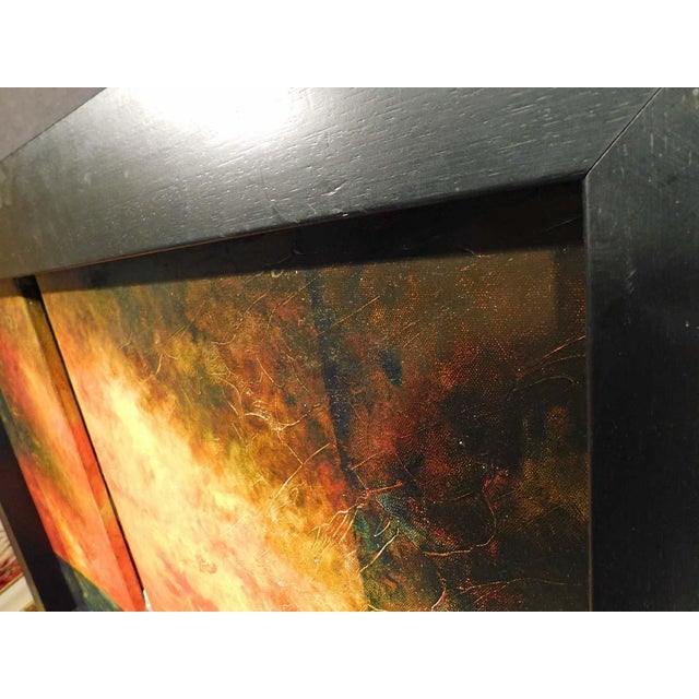 Textile Alexandru Darida Original Painting "Rejuvenation" Hand Signed Framed For Sale - Image 7 of 10