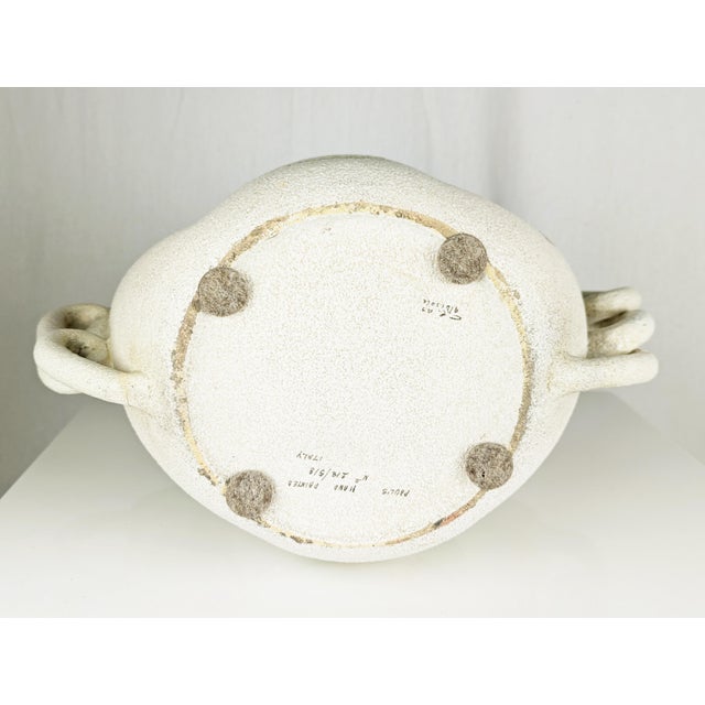 Large Mid-Century Hand-Painted Ceramic Vase by L. Poggi Assalini for Ce as Albisola, Italy, 1950s For Sale - Image 13 of 18