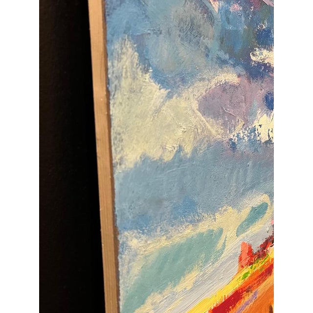 Jean Krille, Landscape 150, Oil on Masonite For Sale - Image 7 of 9