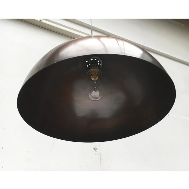 Mid-Century Copper Dome Pendant For Sale - Image 15 of 18