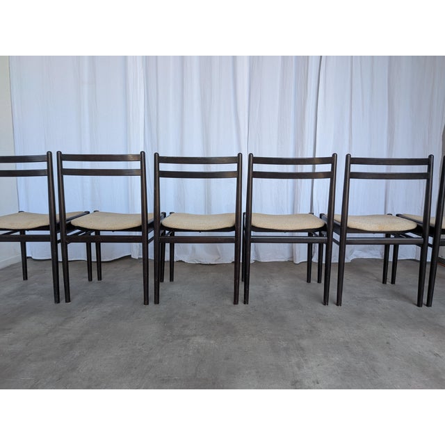 Beige Vintage Dining Chairs in Beech Wood, 1970s, Set of 6 For Sale - Image 8 of 18