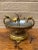 1940s Hollywood Regency Brass and Chrome Floral Ashtray For Sale - Image 10 of 12
