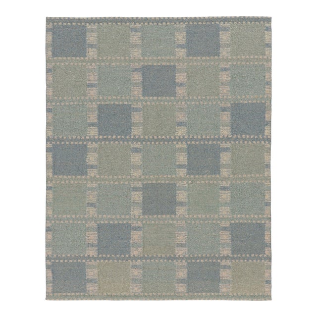Contemporary Scandinavian Style Geometric Wool Rug, by Rug & Kilim, India For Sale
