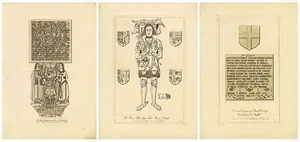 John Sell Cotman, Norfolk Church Architecture, Etchings, 1816, Set of 3