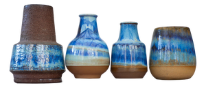 Mid-Century Modern Art Pottery Vases by Michael Andersen, 1960s, Set of 4