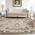 Indian 9x12 Elena Ophelia Ivory Traditional Floral Hand Knotted Afghan Wool Carpet Rug For Sale - Image 3 of 7