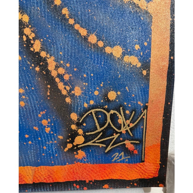 DOK, Large French Street Art Mixed Media Graffiti Painting DoK In Love We Trust, 2021 For Sale - Image 13 of 13