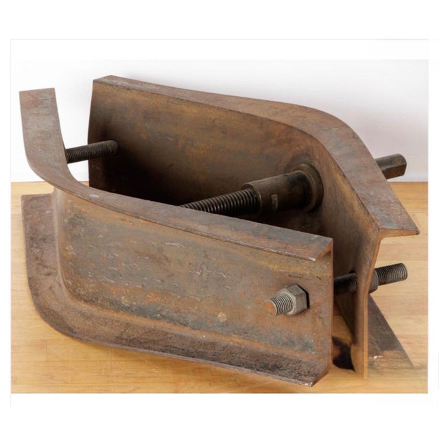 Oleg Sohanievich (Soviet Ukrainian, American 1935-2017) Cor-ten steel Stress Sculpture #5, 1976 Hand signed and dated Oleg...