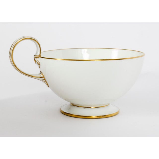 Ceramic 19th Century Emperor Napoleon III Sevres Porcelain Cup Saucer & Sugar Bowl, Set of 3 For Sale - Image 7 of 18