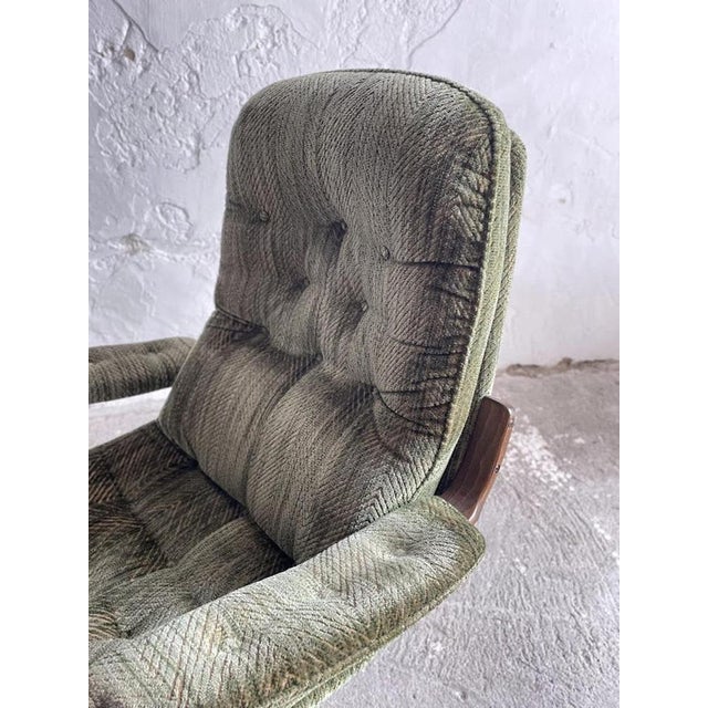 Vintage Scandinavian Swivel Lounge Chair from Göte Möbler, Sweden, 1970s For Sale - Image 10 of 11