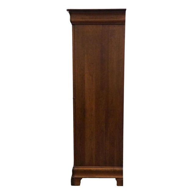 Durham Furniture Chambord Collection Solid Cherry Contemporary Traditional Style 41" Armoire 975-160 For Sale - Image 10 of 14