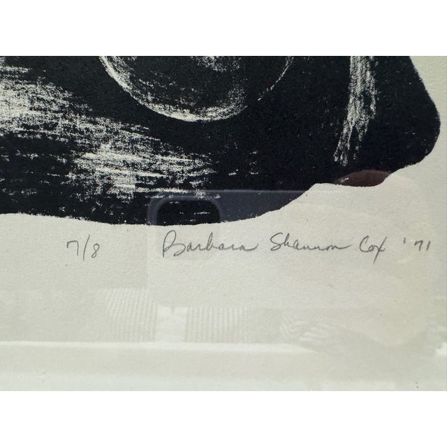Mid 20th Century Signed Artist Proof "The Recluse" Barbara Shannon Ap 1968 Framed Print 14x16 For Sale - Image 5 of 7