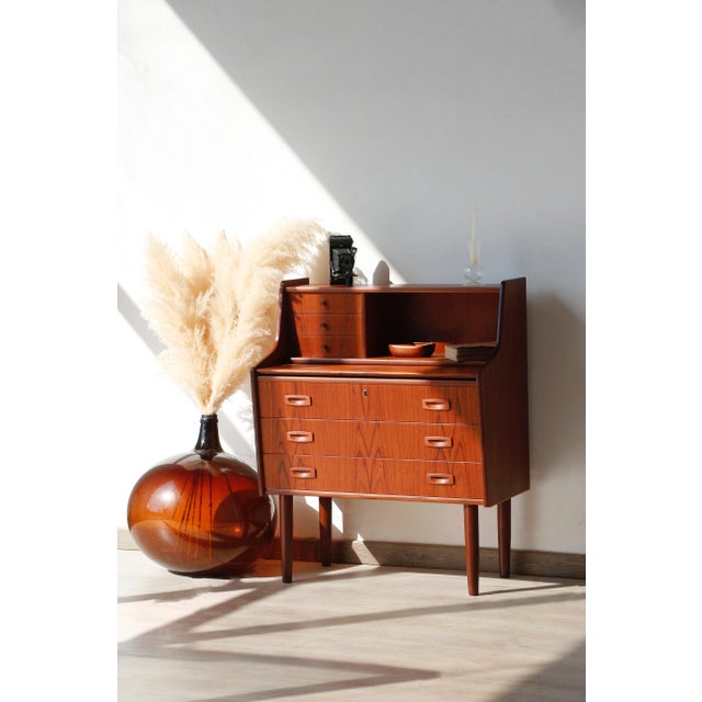 1960s Vintage Danish Teak Secretary, 1960s For Sale - Image 5 of 18
