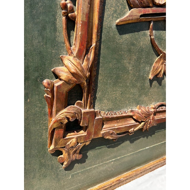 Late 19th Century Antique French Trumeau Mirror For Sale - Image 5 of 14