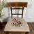 Wood Vintage Neoclassical Needlepoint Splat-Back Chair For Sale - Image 7 of 11