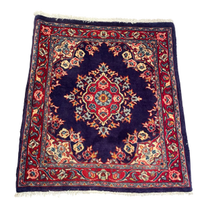 1990s Handwoven Persian Hamedan Area Rug 2'3" X 2'7"