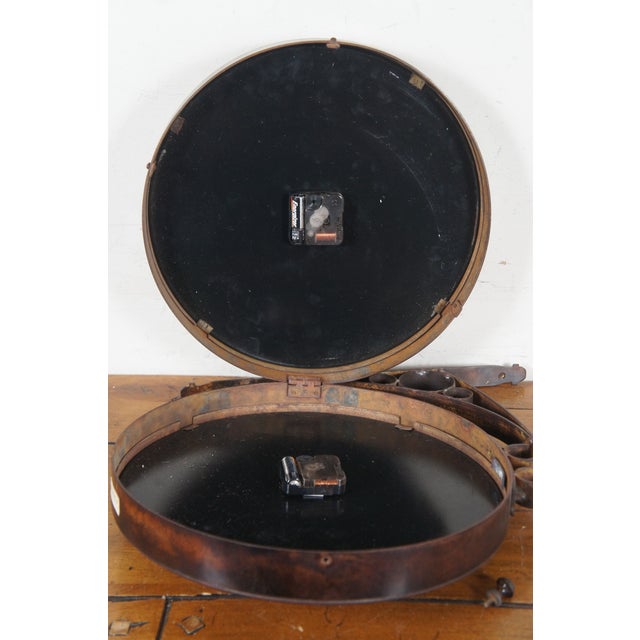 Vintage Victoria Station 1747 Double Sided Brass Wall Mount Railway