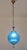 Italian Vintage Murano Blue Glass Pendant Light, 1960 For Sale - Image 3 of 11
