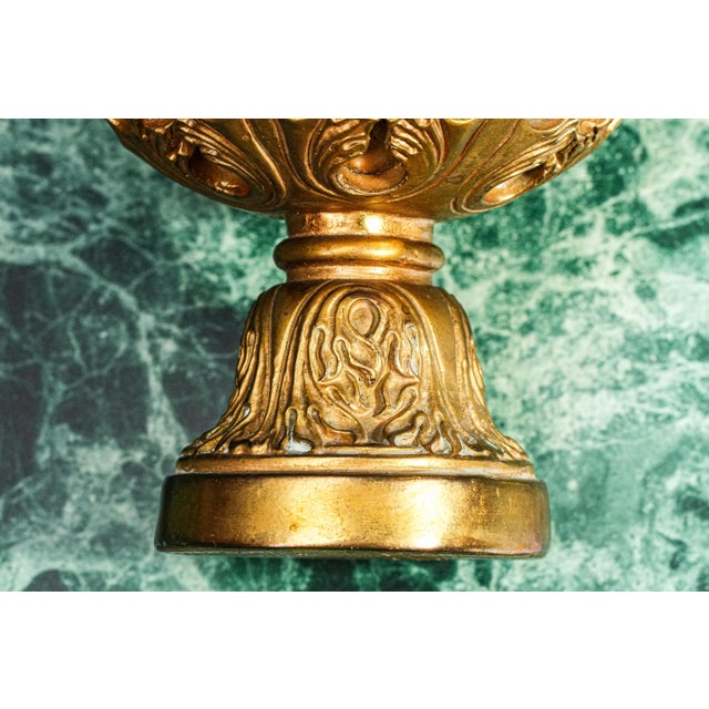 Metal Beautiful Antique Ornate Gold Decorative Ball Orb Home Decor Art Decorative Object Architectural Salvage For Sale - Image 7 of 10