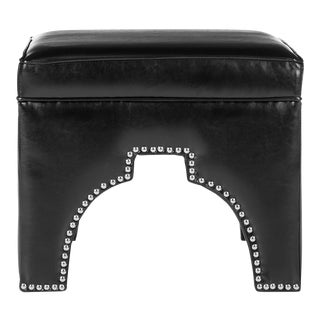 Wilson Ottoman in Black For Sale
