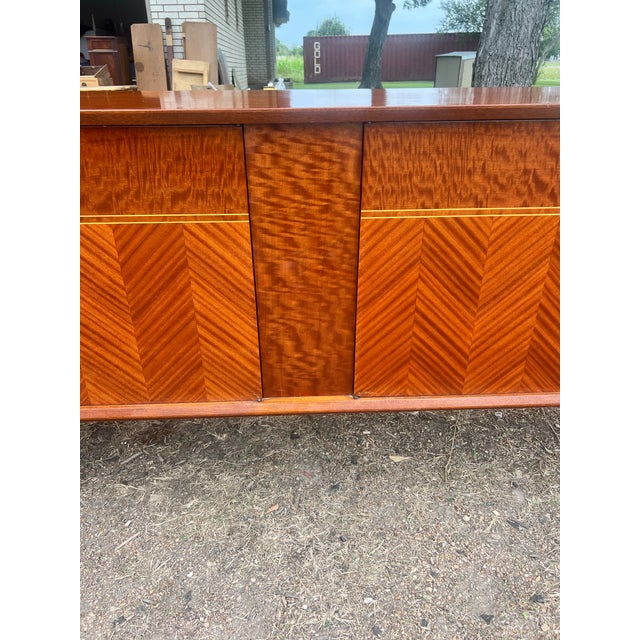 French Mid-Century Modern 1960's Mahogany Sideboard For Sale - Image 10 of 12
