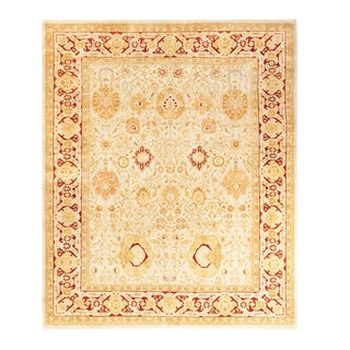 Mogul, One-of-a-Kind Hand-Knotted Area Rug - Ivory, 8' 3" x 9' 10" For Sale