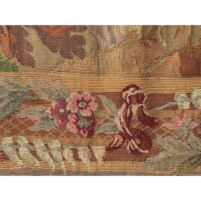 Hand Woven Belgian Tapestry, Circa 1850 For Sale In Tampa - Image 6 of 6