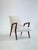 Mid-Century Italian Lounge Armchair in Cherrywood and White Bouclé, 1950s, in Very Good conditions. Designed 1950 to 1959