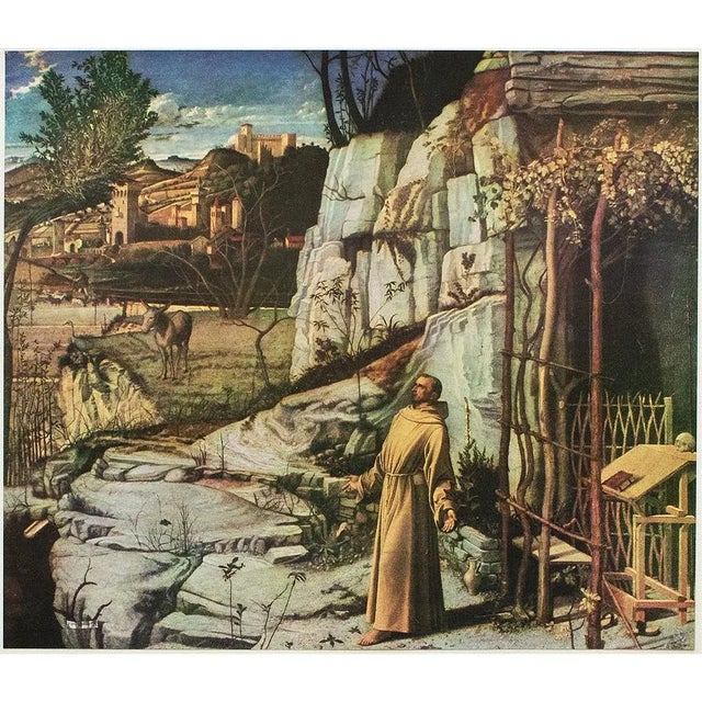 1950s After Giovanni Bellini "St. Francis in Ecstasy", Full-Color Print For Sale - Image 10 of 10