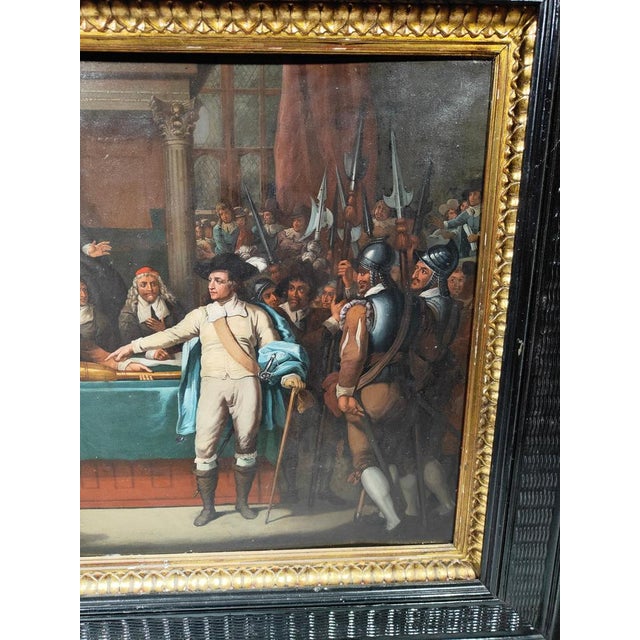 North American Artist, Figures, 1750, Oil on Copper For Sale - Image 12 of 18