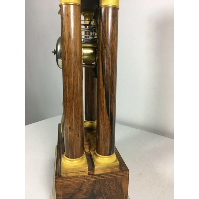 Very Fine circa 1838 French Empire Paris Portico Clock with Provenance For Sale - Image 10 of 11