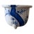 Vintage Blue and White Cherry Blossom Planter on Three Feet For Sale