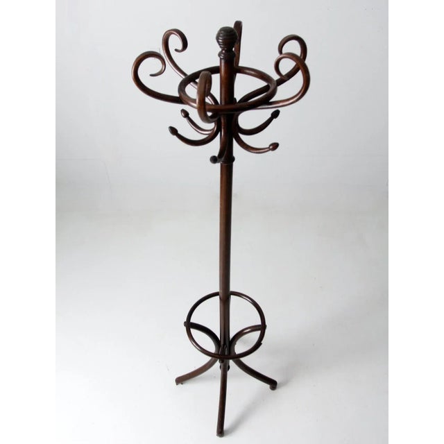 Wood Antique Bentwood Hall Tree For Sale - Image 7 of 11