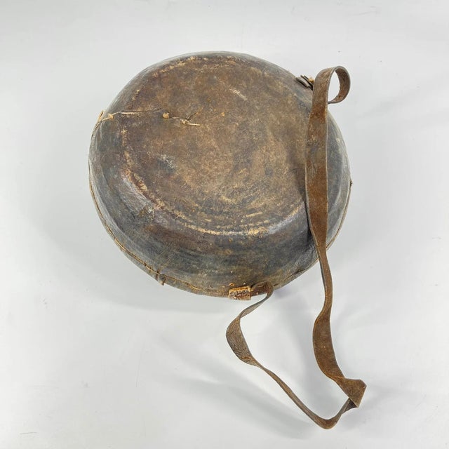 Early 20th Century Mesob Lidded Leather Wrapped Lunch Basket Ethiopia For Sale - Image 4 of 9