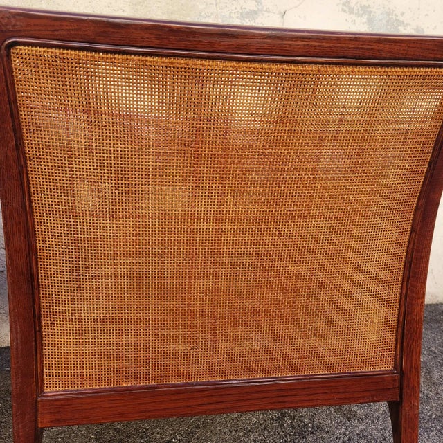 20th Century Wooden and Rattan Woven Armchairs, Set of 2 For Sale - Image 13 of 14