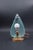 Metal Table Lamp in Blue Murano Glass Vase for Barovier & Toso, 1960 For Sale - Image 7 of 11