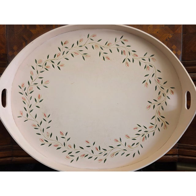 Artisans De Provence France Hand-Painted 19" Dresser Tray For Sale - Image 4 of 8