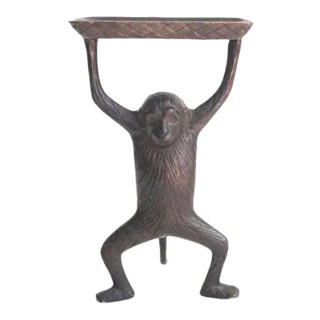 Vintage Brass Monkey Business Card Holder Chairish