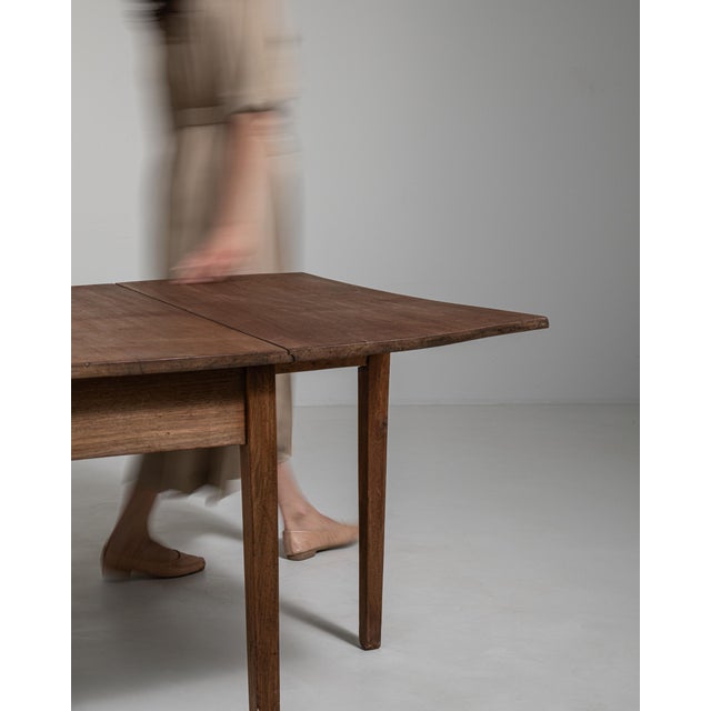 Swedish Slagbord Drop-Leaf Table, Antique, Sweden, 19th Century For Sale - Image 13 of 18