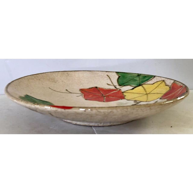 Mid-Century Modern Vintage Japanese Wabi Sabi Pottery Plates, Set of 6 For Sale - Image 3 of 4