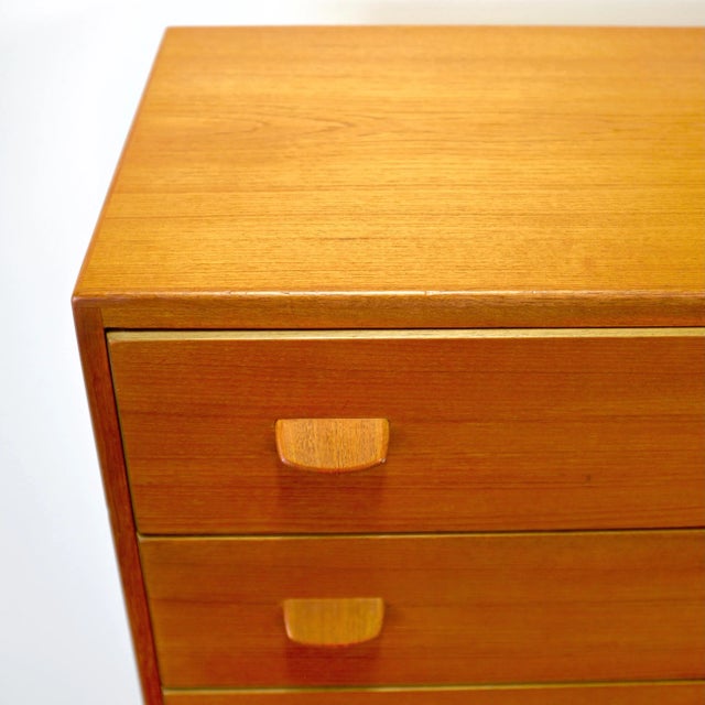 FDB Møbler Model No. F17 Teak Tall Dresser / Highboy Designed by Poul Volther For Sale - Image 9 of 11