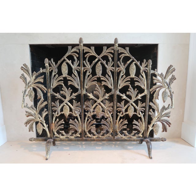 Antique Wrought Iron Fireplace Screen Chairish