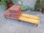 Brown Large Francesco Giuseppe Series Bench with Brick Bouclé Seat by Luigi Caccia Dominioni for Azucena, 1950s For Sale - Image 8 of 16
