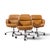 Nicos Zographos Mid Century Desk Chairs - Set of 4 Each chair measures: 26.75 wide x 28 deep x 32.75 inches high, with a...
