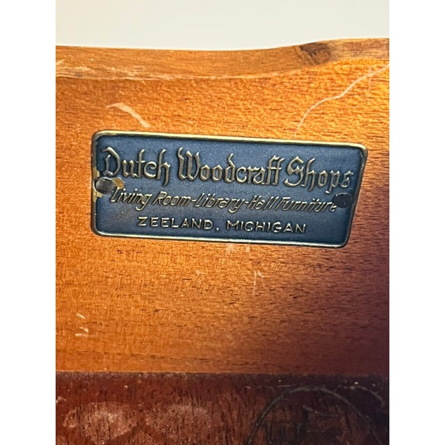 Vintage Dutch Woodcraft Shops Federal Style Flame Mahogany Chest on Stand C. 1945–1955 For Sale - Image 10 of 10