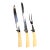 1950s Mid-Century Modern Wavecrest Sheffield Carving Set of 3 For Sale