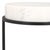 Spritely Home Jennibelle Round Marble Drink Table in Black with White Marble Top For Sale - Image 4 of 8