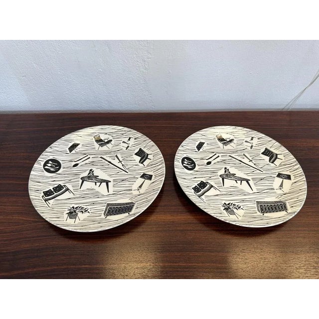 Mid-Century Dishes in Ceramic, 1950, Set of 2 For Sale - Image 6 of 6
